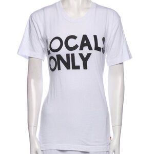 Aviator Nation White 'Locals Only' Tee